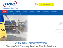 Tablet Screenshot of orbitcleaning.com.au